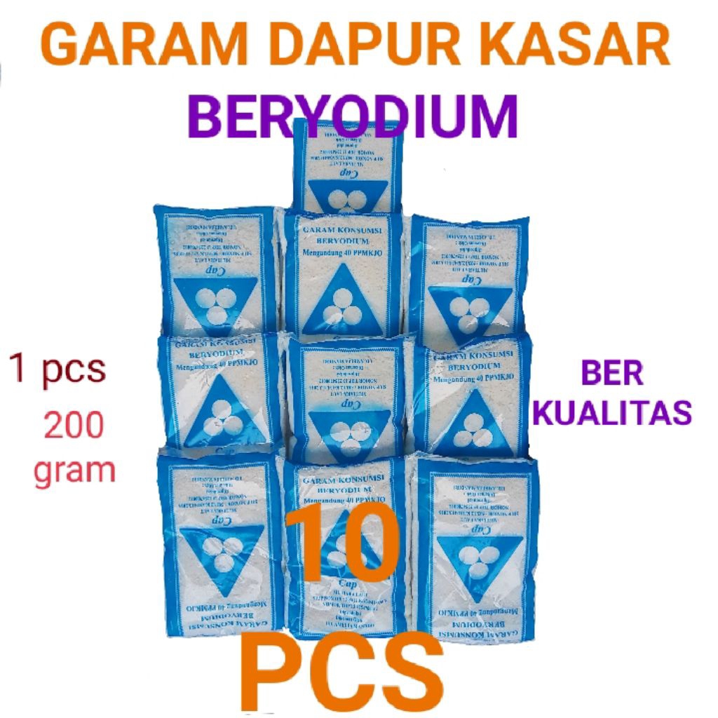 

(10PCS) garam dapur garam kasar beriyodium