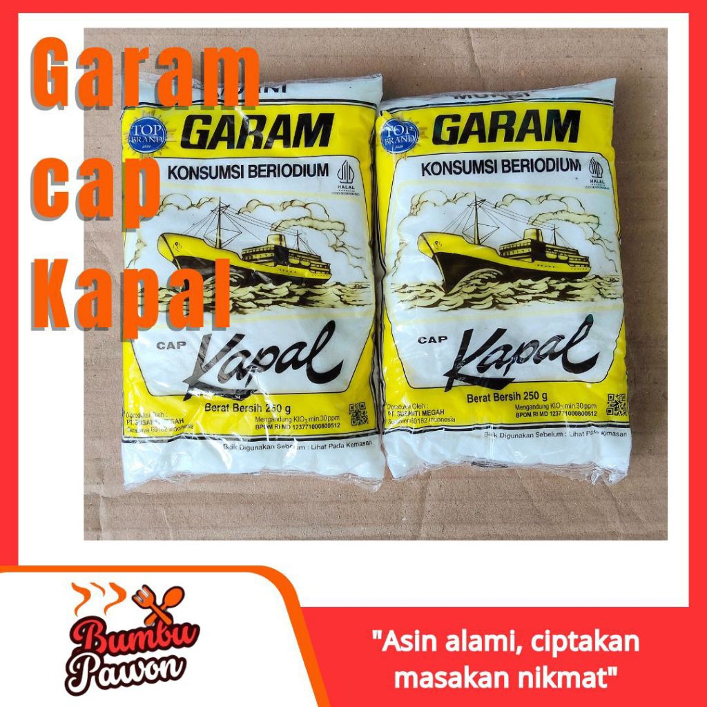 

Garam Cap Kapal Beryodium 250g – Garam Dapur Berkualitas untuk Masakan Lebih Lezat & Sehat