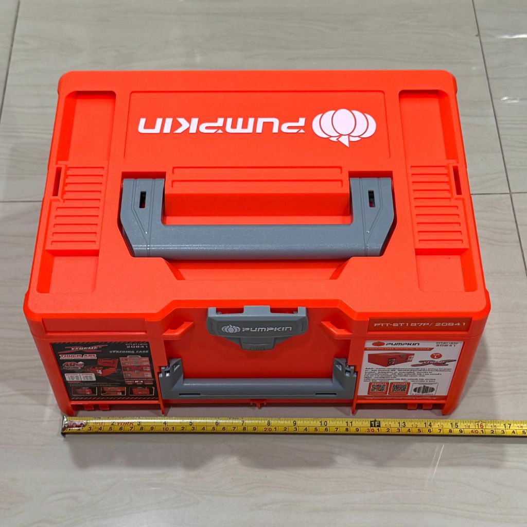 toolbox PUMPKIN PTT-ST 187P ( 20841 ) // tool box tempat kunci //stacking case 40kg tough ABS plasti