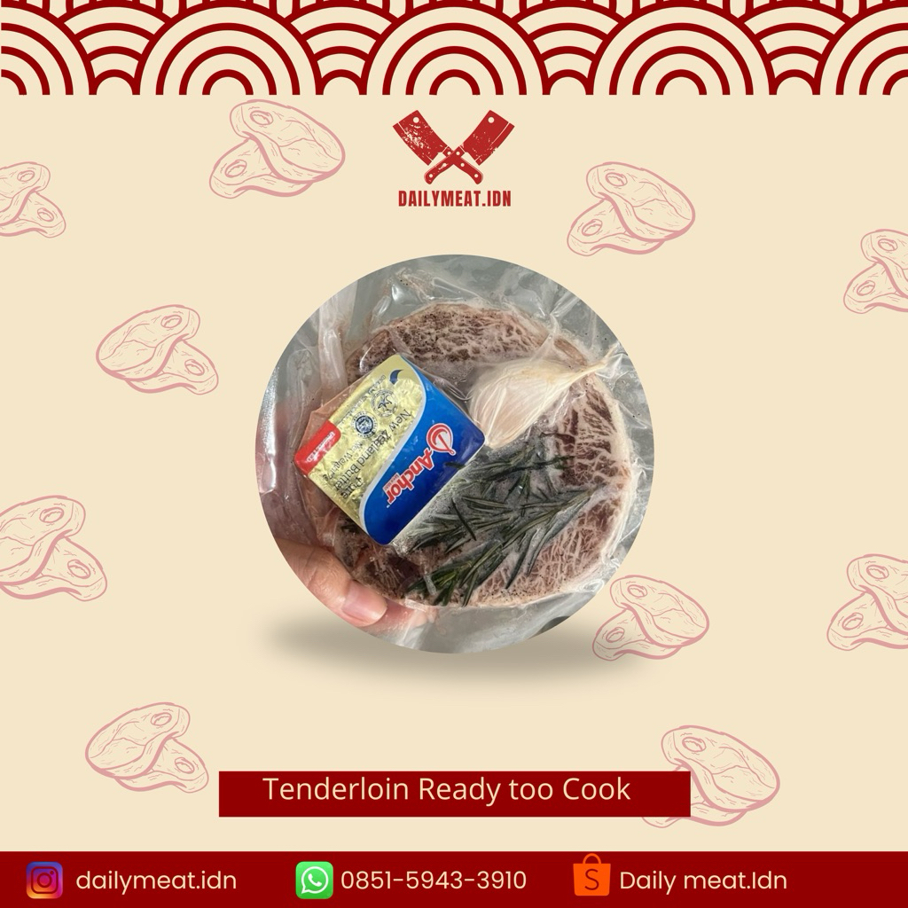 

TENDERLOIN MELTIQUE 200 GRAM READY TO COOK SUPPLIER DAGING TERMURAH SURABAYA