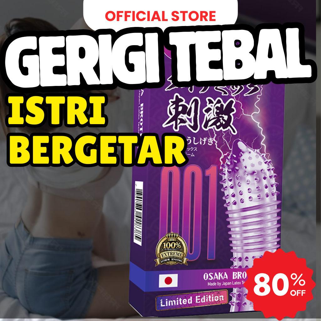 Kondom 001 Premium Bergerigi Berduri Dotted Tekstur Tebal Original Varian Terlengkap
