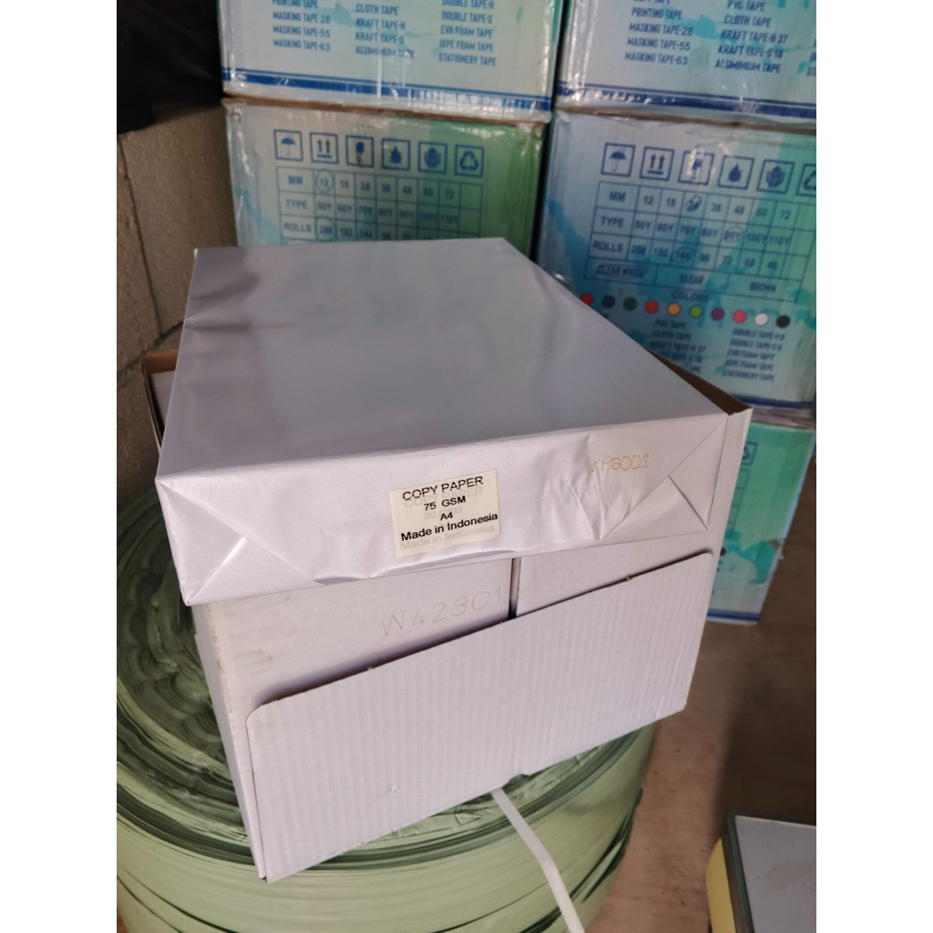 

PROMO MURAH ! Kertas HVS Putih A4 75gr | Kertas Putih berkualitas Murah | Harga Per Dos