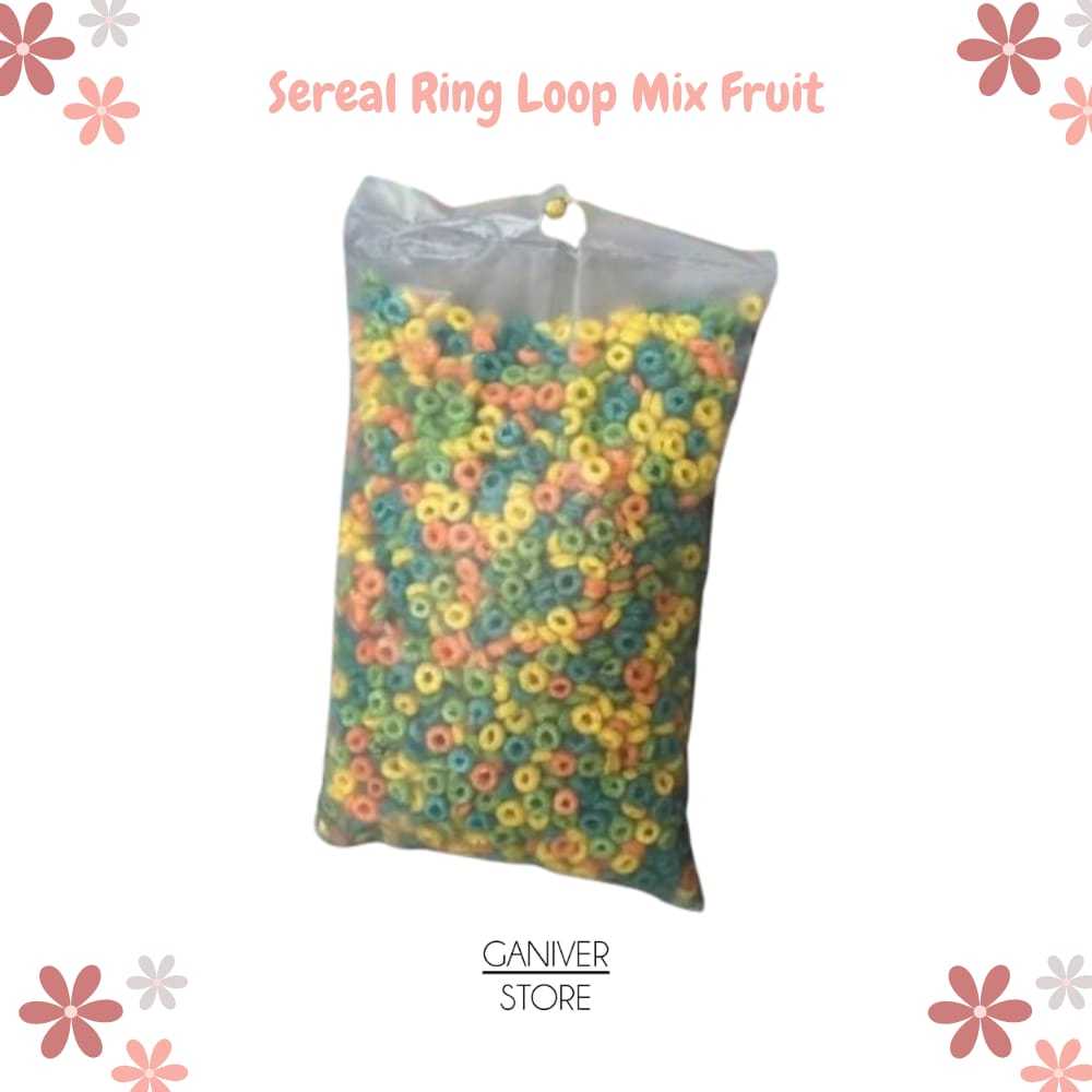 

Sereal Ring Loop Warna Warni Kriuk Rasa Mix Fruit
