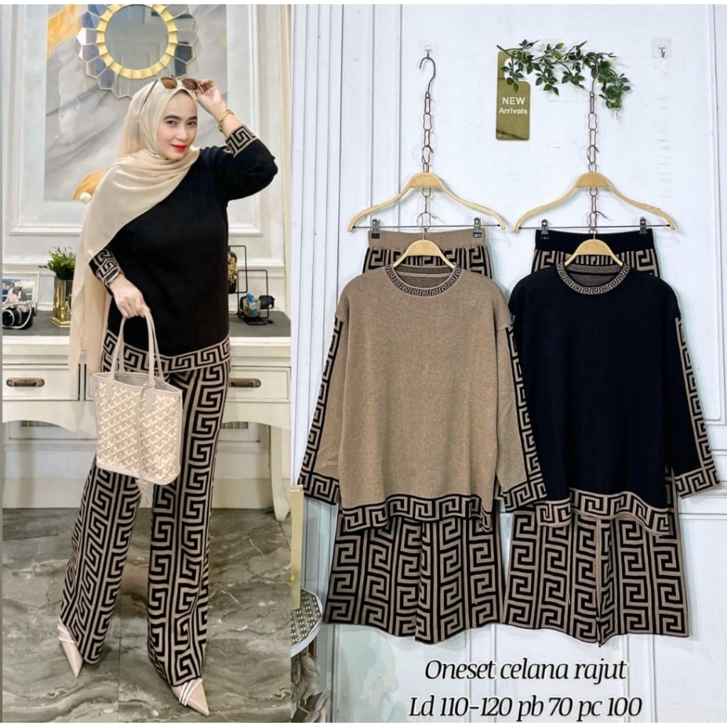 set celana rajut import