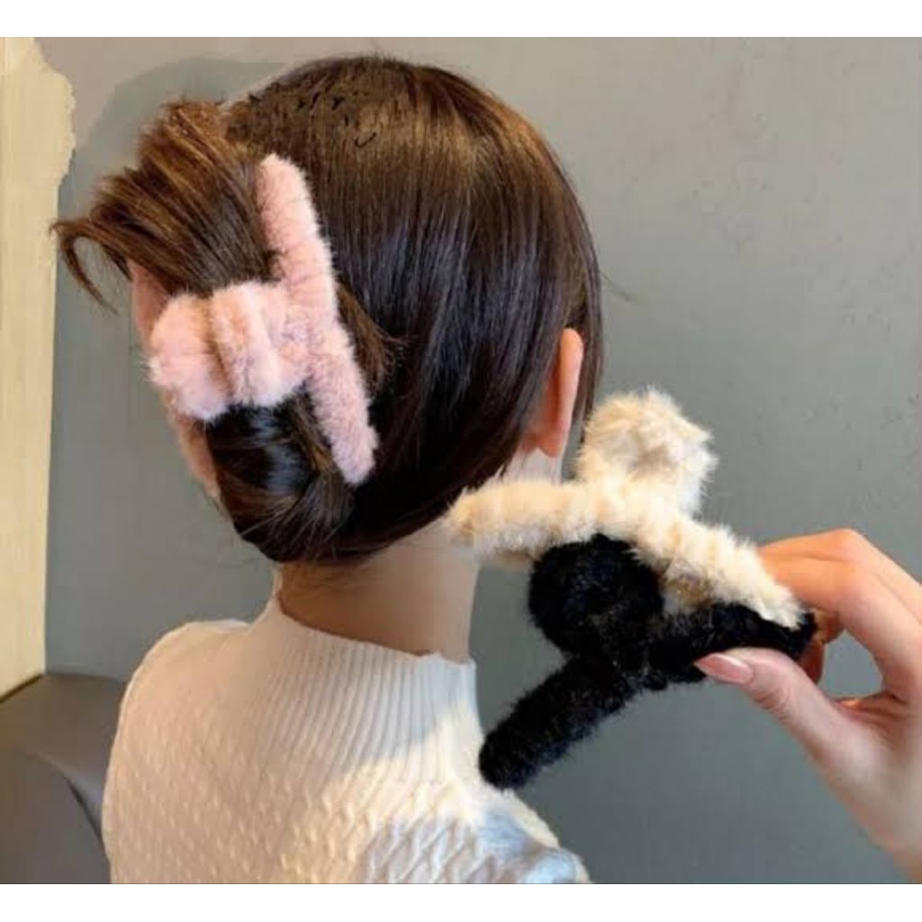 jepit rambut bulu Korea/jepit rambut bulu|jepit rambut