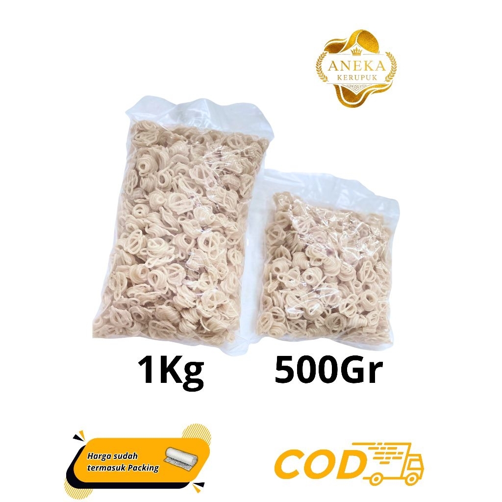 

KERUPUK MENTAH/KERECEK KERUPUK UYEL PUTIH/KERUPUK UDEL PUTIH/KERUPUK KEONG PUTIH