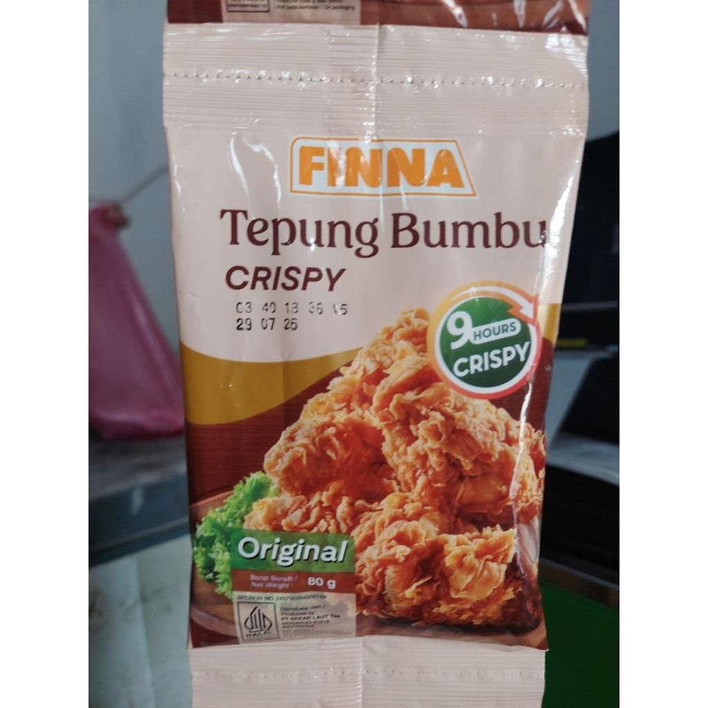 

TERMURAH !!! FINNA RENCENG kemasan 80gr Tepung Bumbu Serbaguna Premix Biang Fried Chicken Crispy Premium Bumbu Crispy Cap Jempol Si Buyung Renyah Gurih