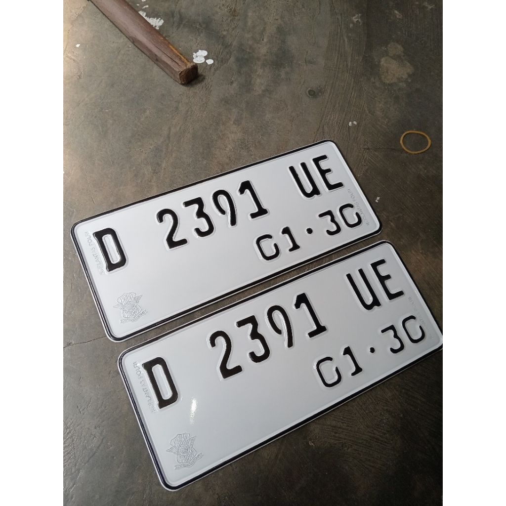 plat motor font terbaru asli Samsat 1pasang depan belakang