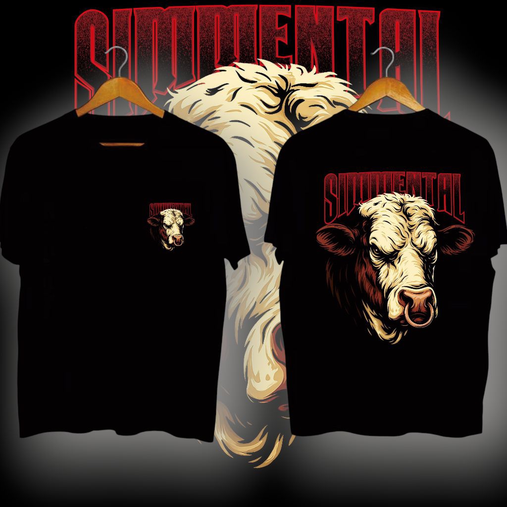 kaos sapi desain sapi simental kaos peternak sapi kaos peternak muda