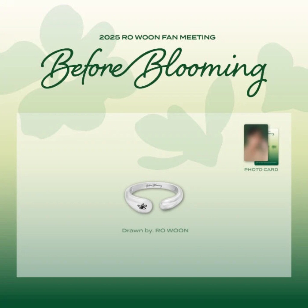READY STOCK OFFICIAL ROWOON BEFORE BLOOMING FANMEETING MD PETAL RING