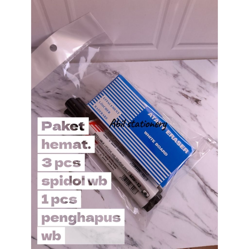 

paket hemat spidol white board dan penghapus whiteboard