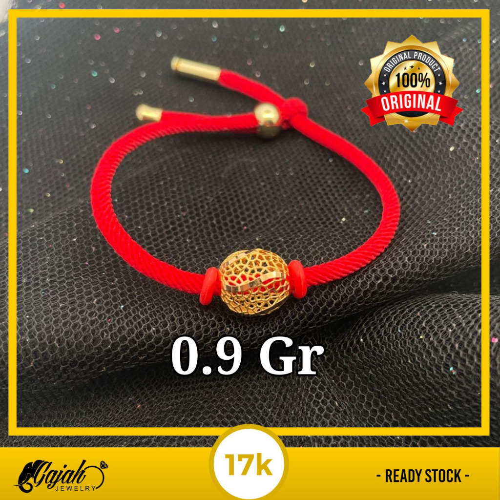 Gelang Tali Emas 17K -  Toko Emas Gajah - 0.9 Gram 7803
