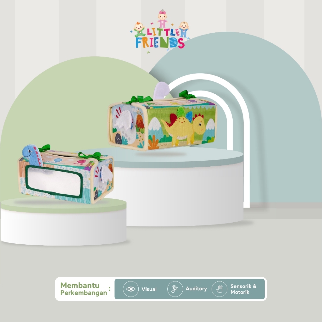 Little Friends Sensory Tissue Box Animal Series