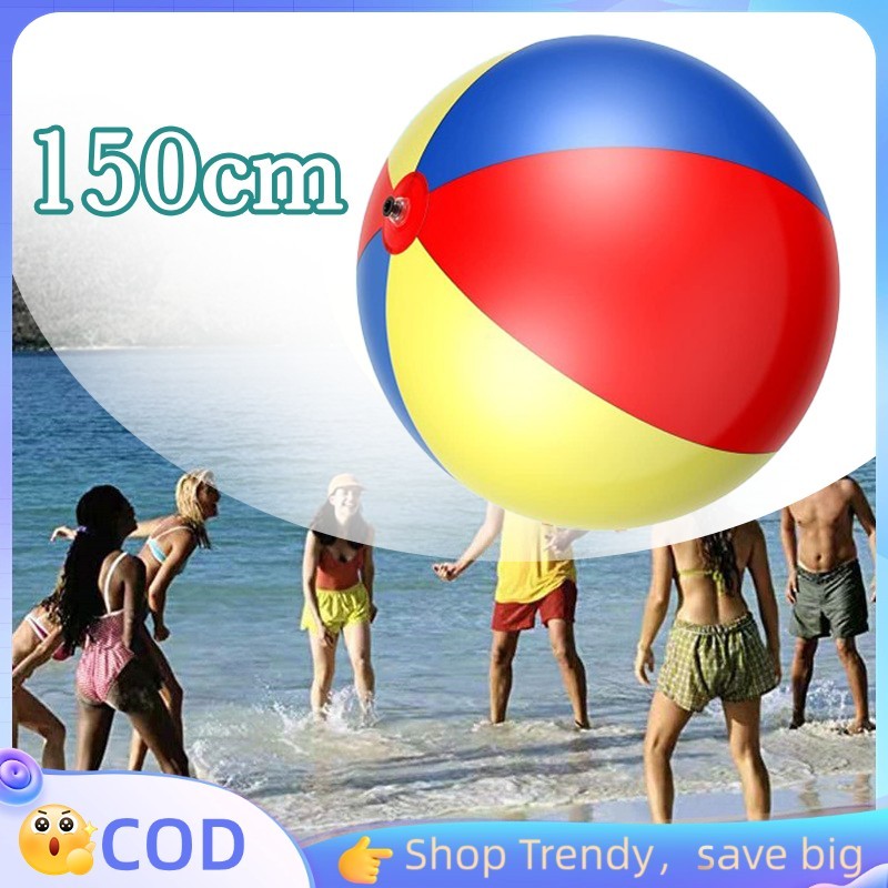 150CM Bola Pantai Berwarna Bola Pantai Tiup Bola Pantai Raksasa Pvc Bola Besar Pantai Bola Pantai