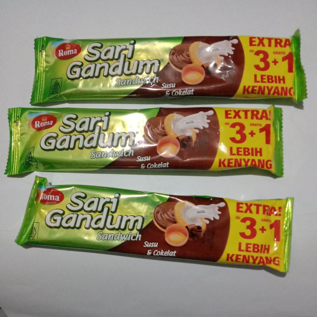 

Roma Sari Gandum Sandwich Susu & Cokelat