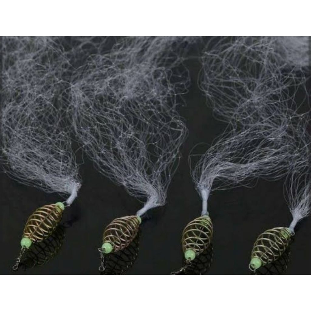 pancing jaring ikan lempar tinggi 1 ½ meter senar 0.15mm jaring ikan