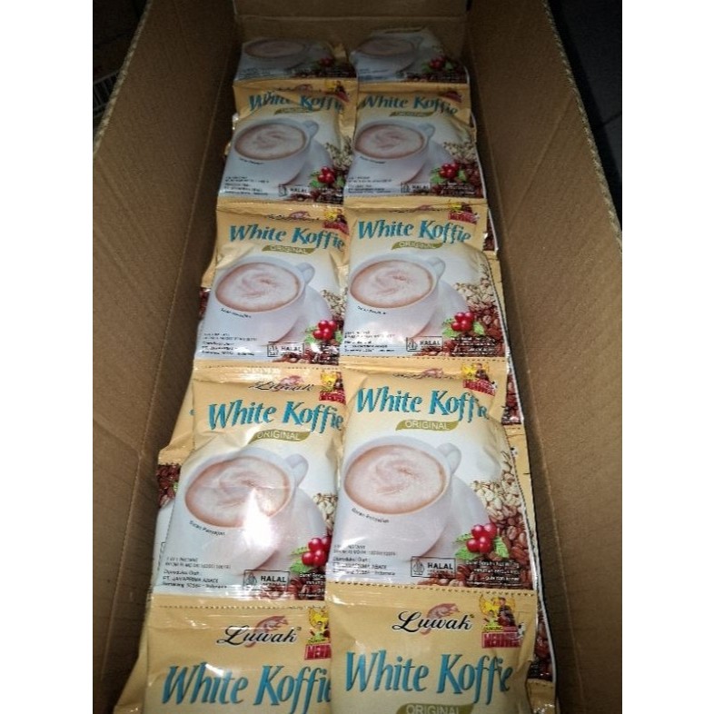 

Luwak White Koffie Coffe Original (20gr) 1 Renceng 10 Sachet