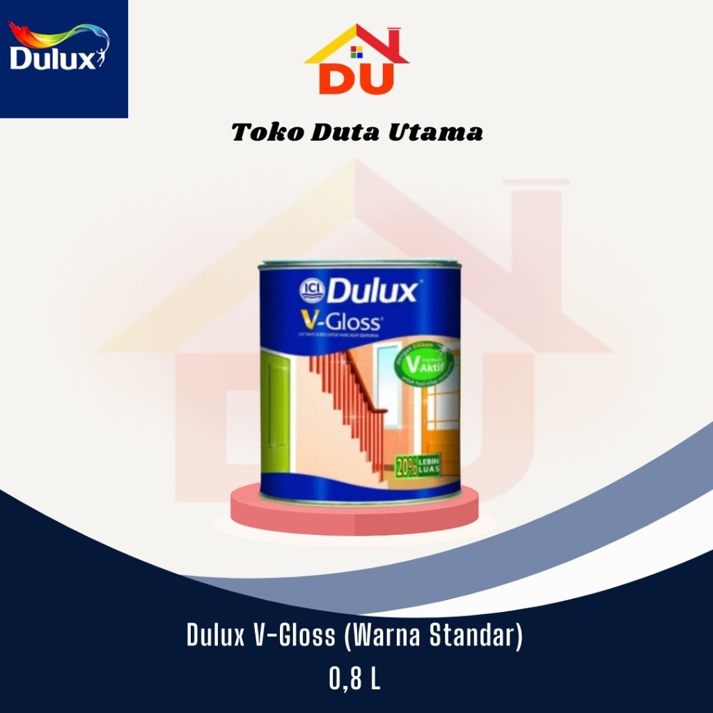 Dulux V-GLOSS 0,8 Ltr (WARNA STANDAR)