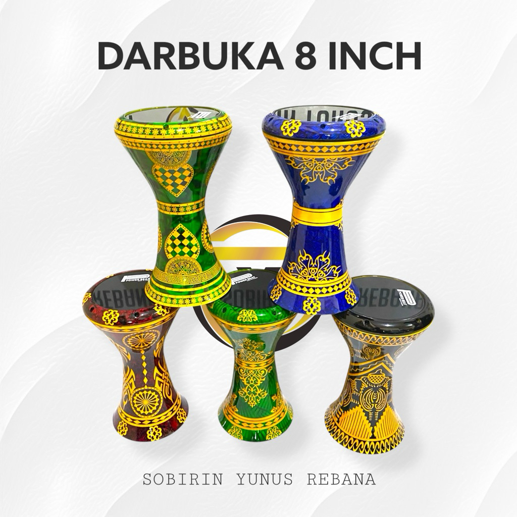 Darbuka 8 Inch Full Set Kunci + Tas