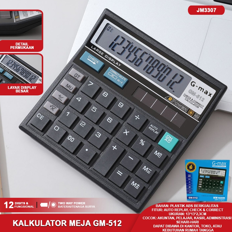 

Kalkulator Meja/Calculator Office (12 Digit)/Kalkulator Mini Karakter Hello Kitty&Doraemon