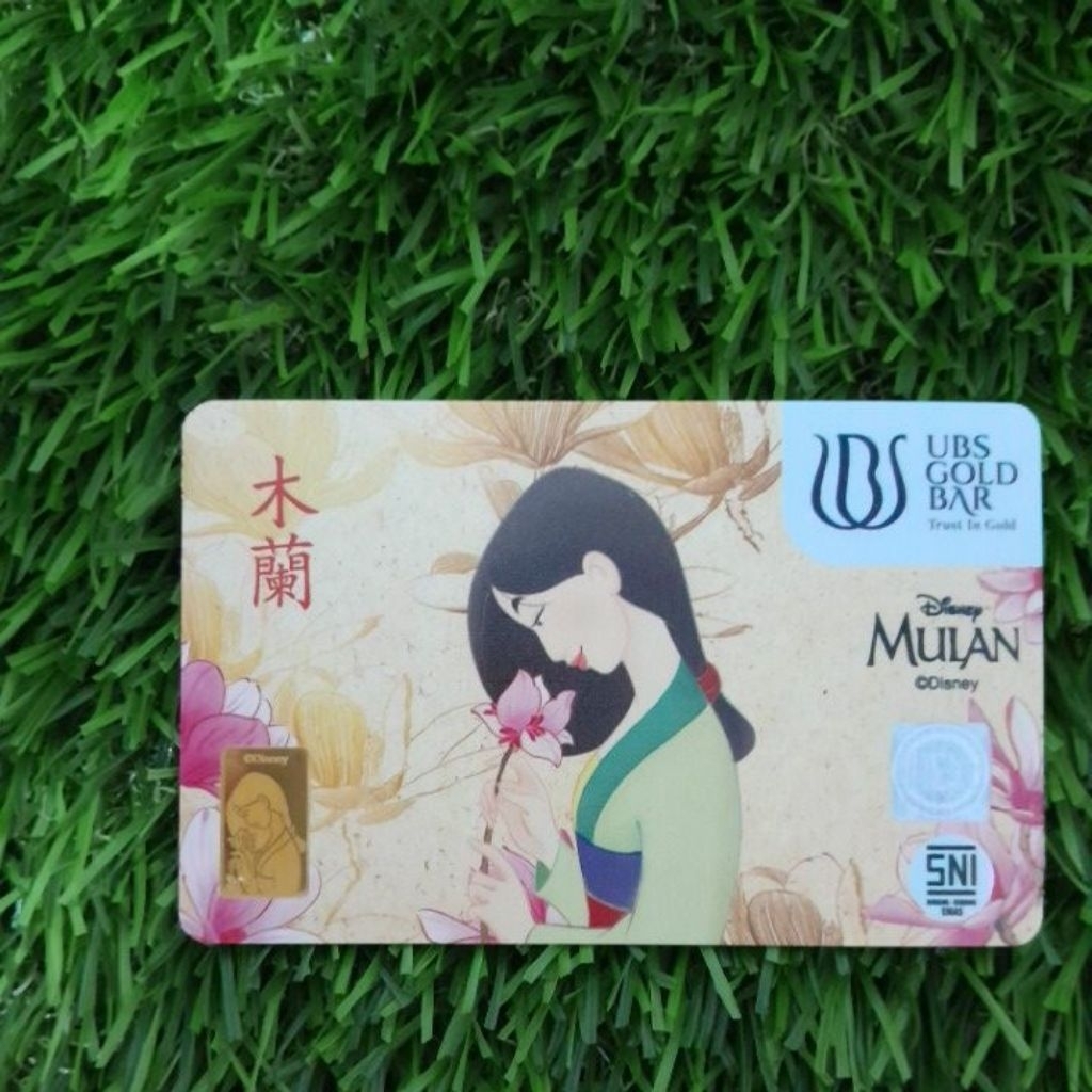 Logam mulia UBS Disney princess mulan 1 gram