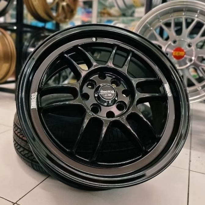 Velg Mobil Ring 16 Enkei RPF1 Gloss Black - Jazz, Yaris, Civic, Swift, Livina
