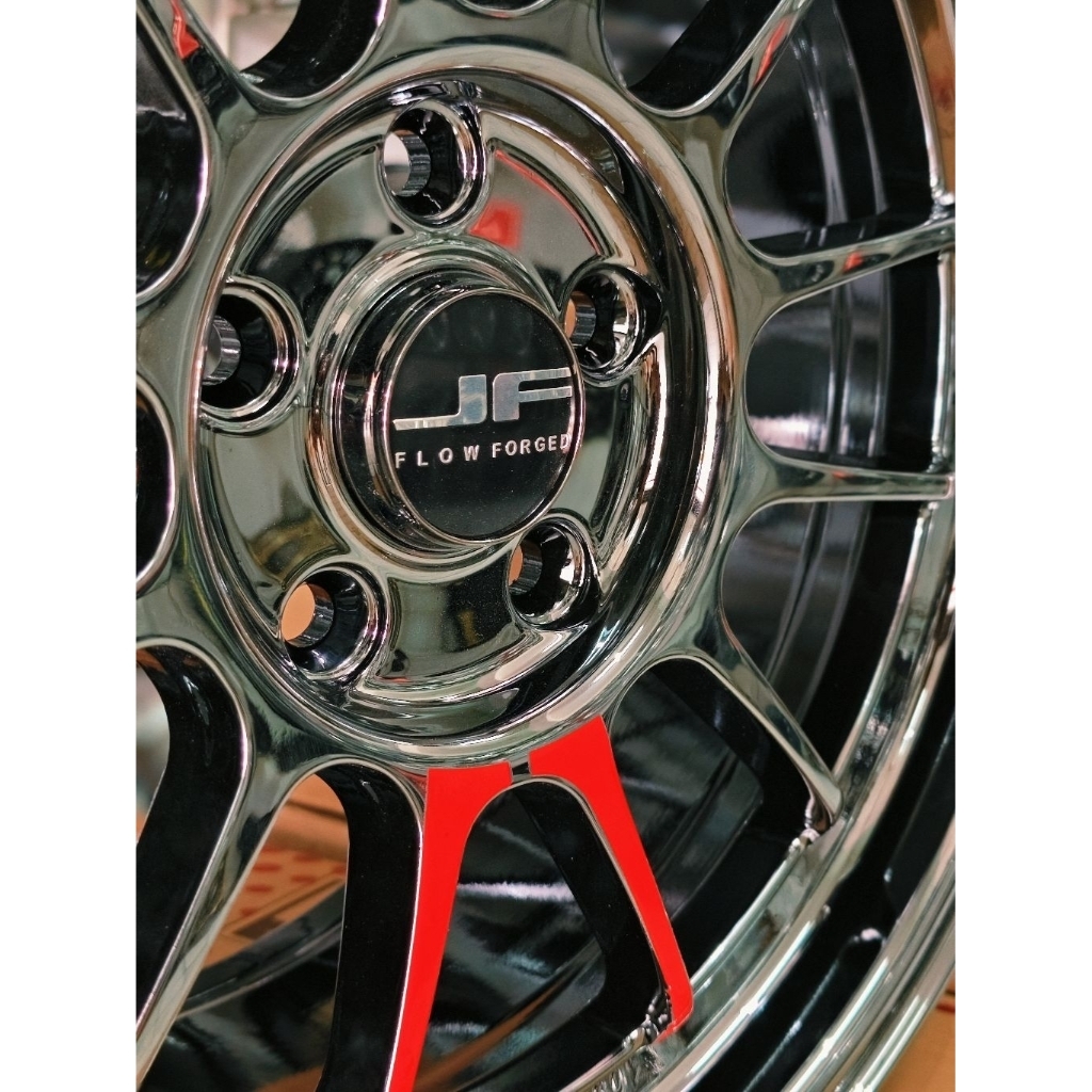 Velg Mobil Ring 17 JF Buzz Black Chrome cocok untuk Civic, HRV, Corolla Altis, Livina