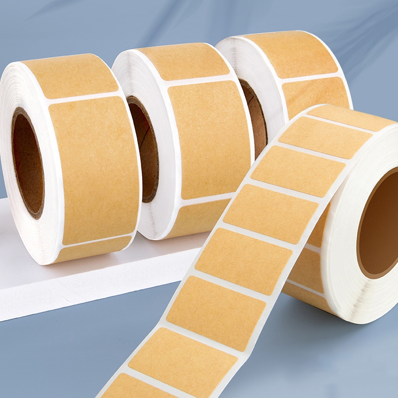 

Sticker Label Kraft Blank Stiker Polos Warna Coklat Persegi Kotak Tag Nama Kado Amplop Hampers Toples Jar