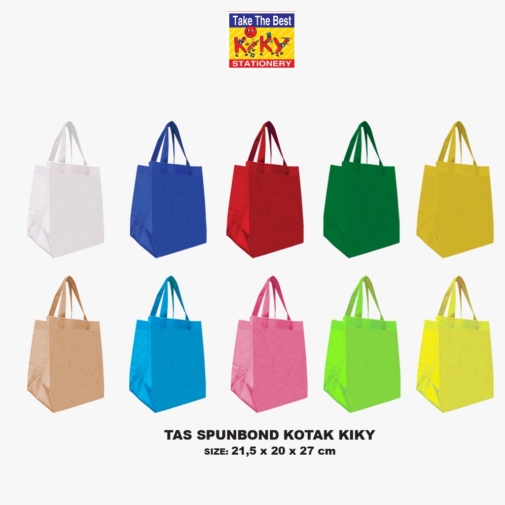 

KIKY Tas Spunbond Kotak (Uk. 21,5 x 20,5 x 27 cm) - 1 Pcs