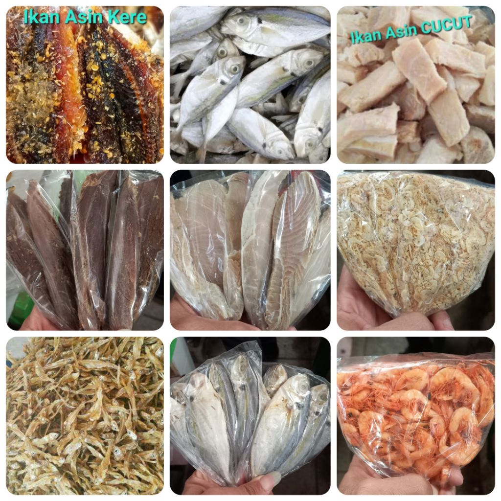 

IKAN ASIN, Murah Paket Hemat, Serba 4.000, Asin Segar Bersih Berkualitas, HALAL. Jenis Ikan Kere, Peda Layang, Peda Buntung, Selar, Pari, Cucut, Tanjan, Belo, Teri Tawar, Teri Asin, Udang Rebon dan lain2 . Enak MANTAP, Bikin Nagih.