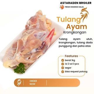 

Tulang dada utuh / Krongkong / whole chicken bones astaraden broiler