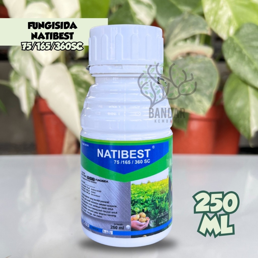 NATIBEST 250ML Fungisida Sistemik Cegah Busuk Batang Tanaman Holtikultura