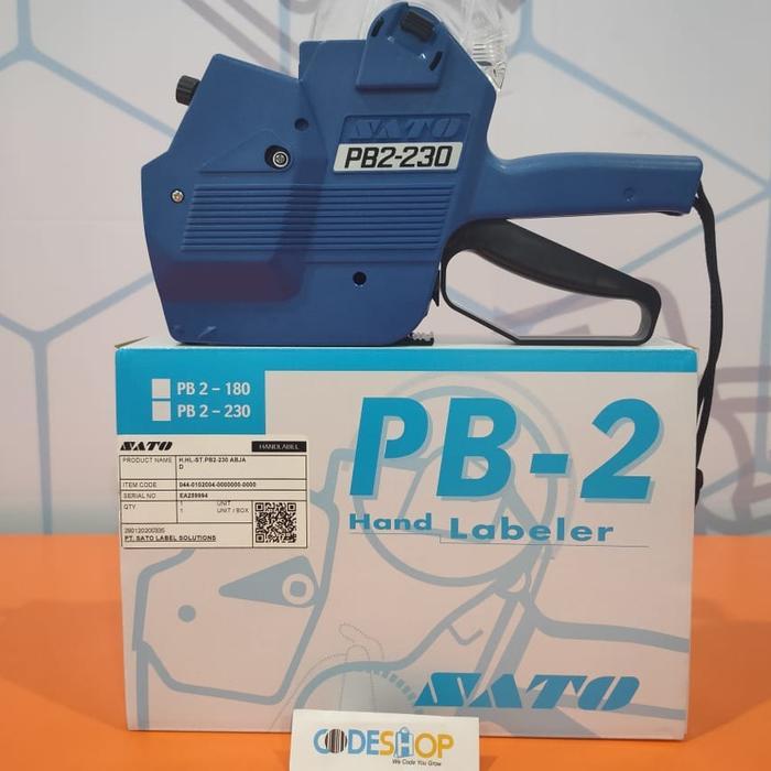 

SATO PB2-230 Hand Labeler Mesin Cetak Tembak Label Harga Price Tag 2 Line PB230