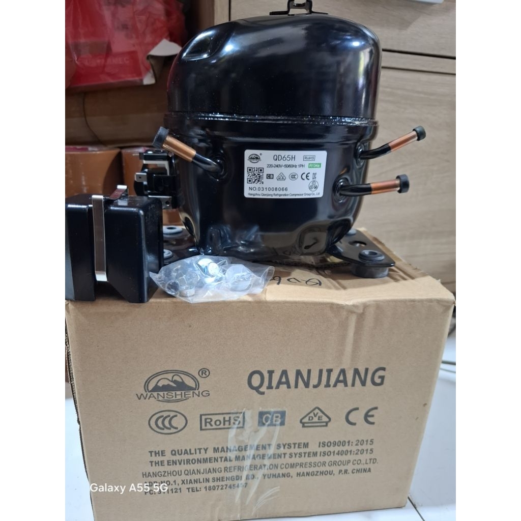 Kompresor Kulkas 2Pintu Jumbo 1/5Pk Origina Aqua Qd65H