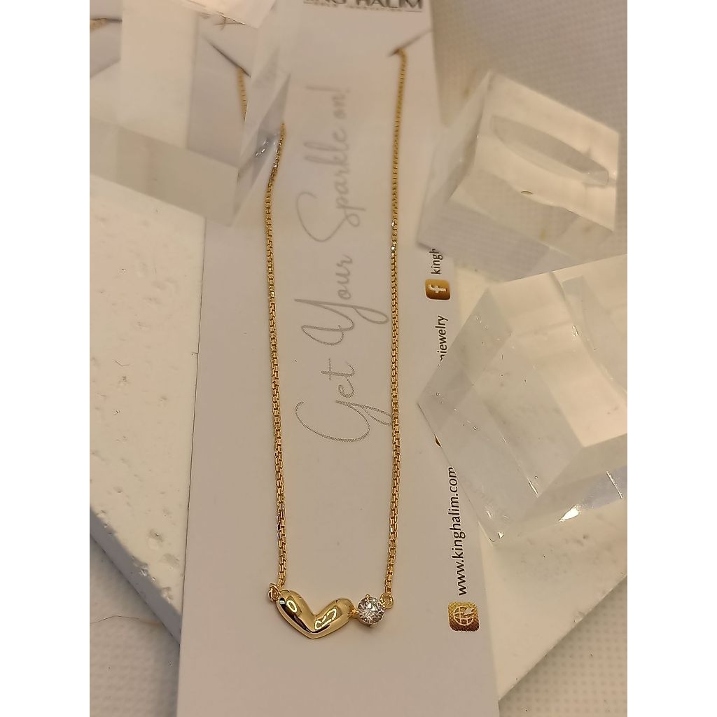 kalung anak emas 8k model variasi rantai italy love mt.putih