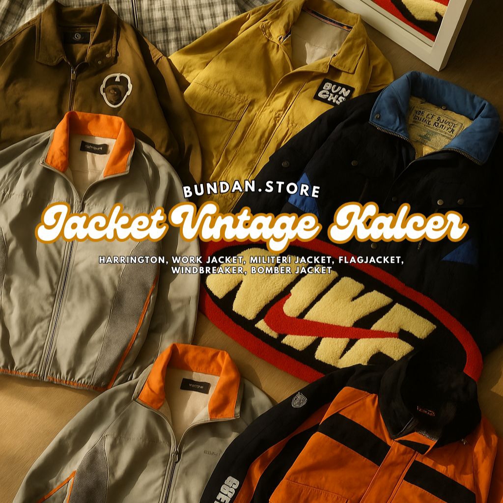 Kode 1 - 50 Jacket Casual | Jacket Vintage | Harrington | WorkJaket | Jacket Kalcer | Windbreaker | 