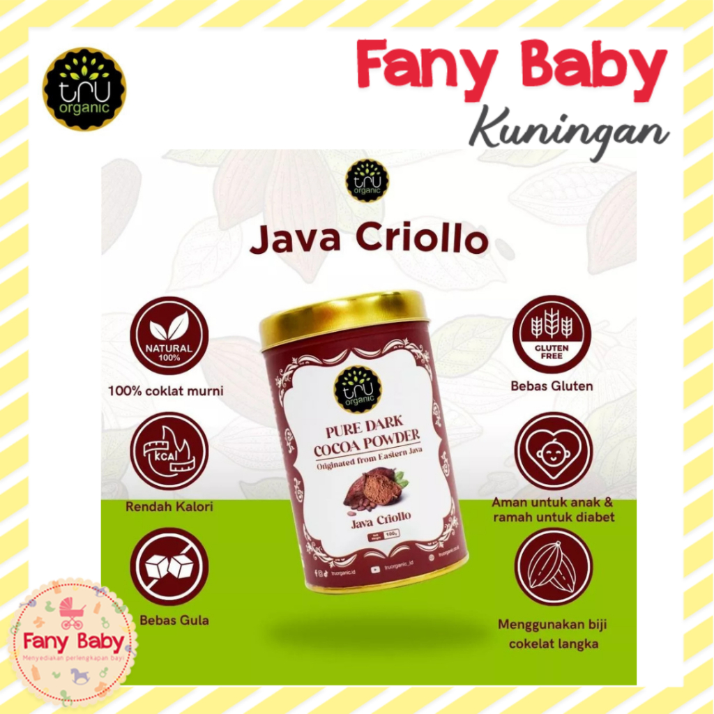 

TRUORGANIC PURE DARK COCOA POWDER EASTERN JAVA CRIOLLO 100GR