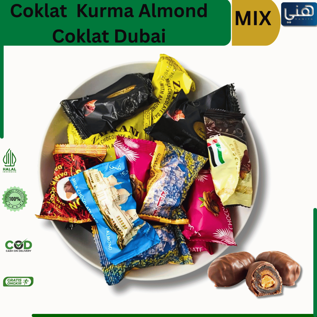 

Coklat Kurma Almond |Coklat kurma.