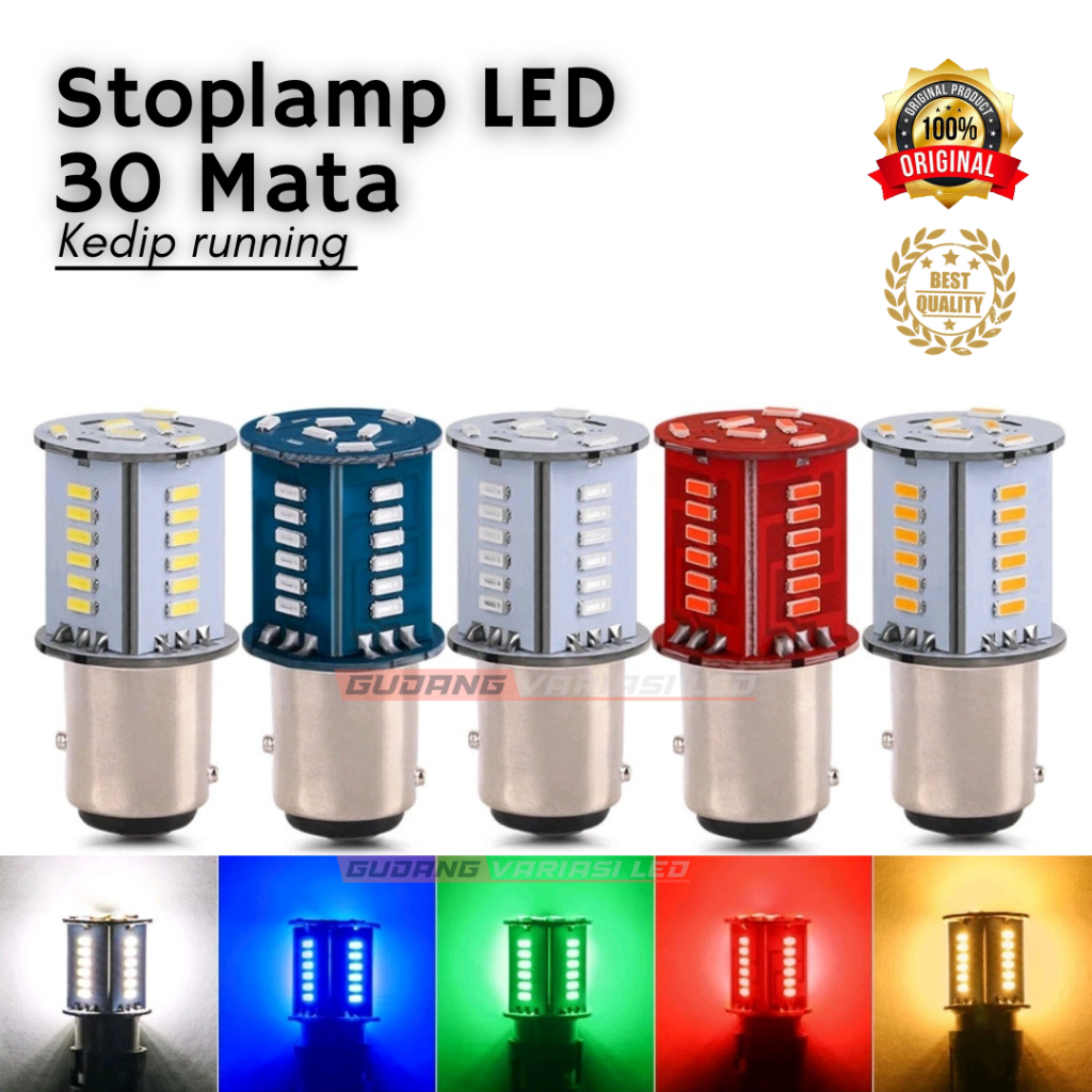Stoplamp led motor atau mobil nyala kedip running