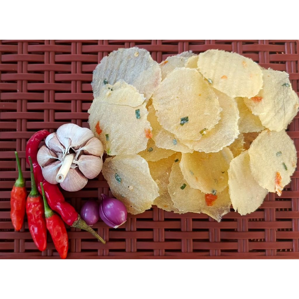 

Kerupuk Sarmiler mini Pedas 250 gram (Tidak usah di jemur langsung goreng)