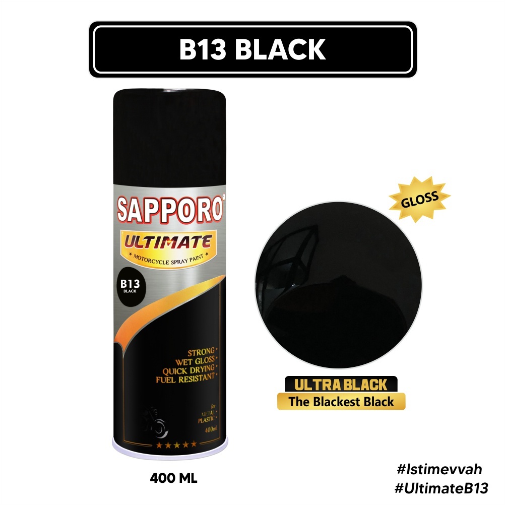 SAPPORO ULTIMATE B13 BLACK / SAPPORO SPRAY / CAT SEMPROT