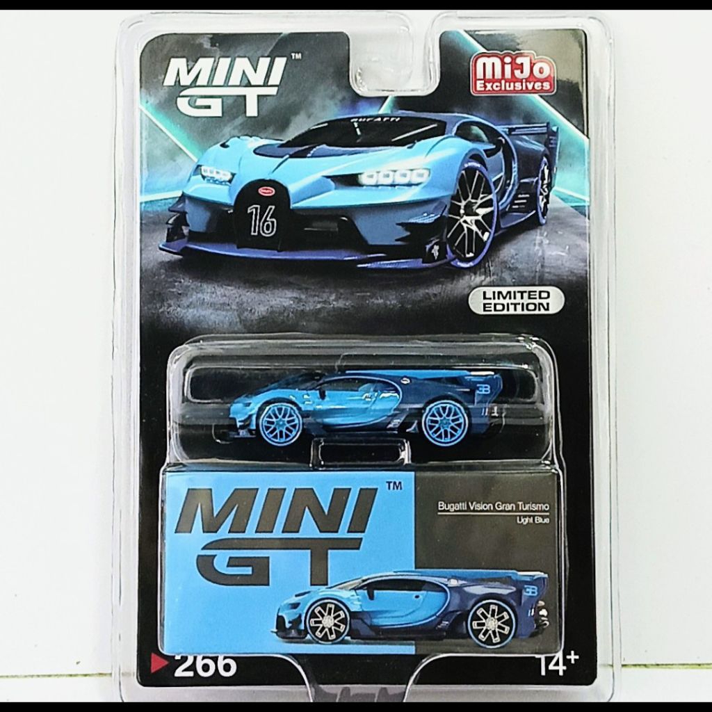 Mini GT 266 Bugatti Vision Gran Turismo Light Blue