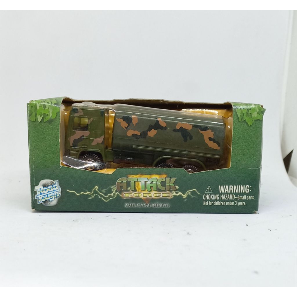 yatming yat ming 1990 daf 95 coe army fuel tanker truck road tough attack force diecast 1/95 (t)