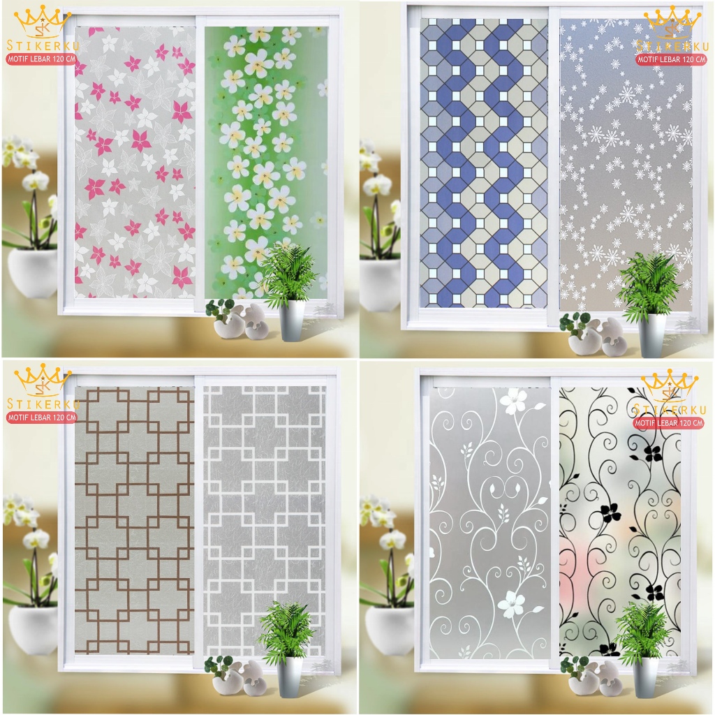 Stiker Kaca Jendela Rumah Lebar 120 cm,Stiker Jendela Rumah,Stiker Kaca,Sticker Kaca Rumah