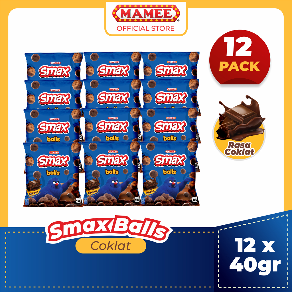 

Smax Ball Chocolate Family Size 40gr - 12 Pcs