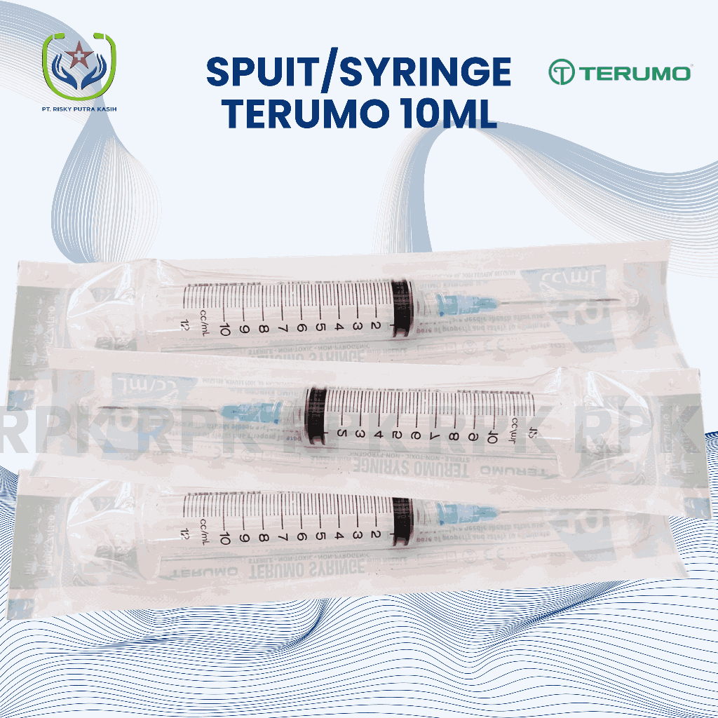 Spuit / Syringe Terumo 10Ml/ Suntikan Terumo, Eceran Satuan Per Pcs ED 31-08-2025