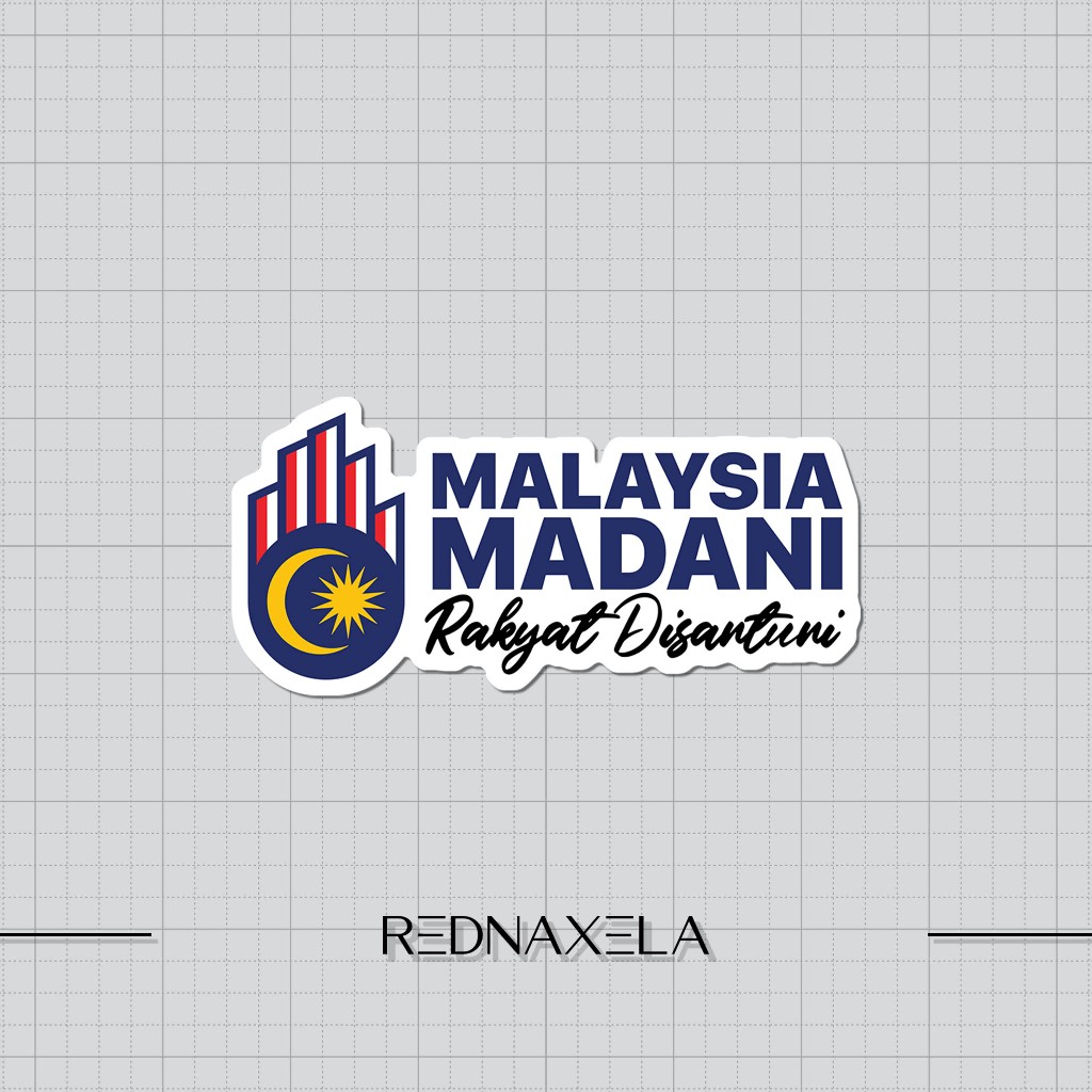

Stiker Vinyl Malaysia Madani Stiker Koper Stiker Laptop Outdoor Sticker