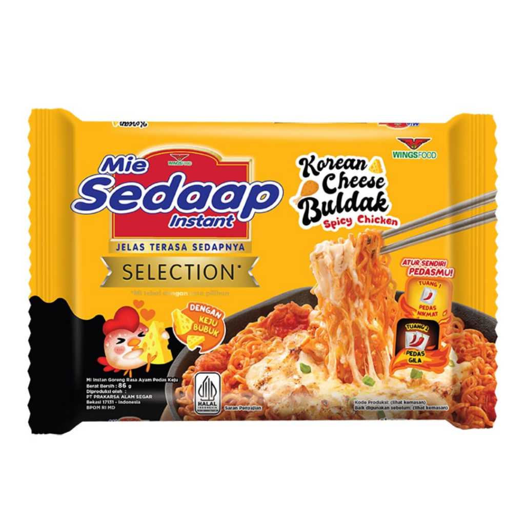 

Mie Sedaap Instant Goreng Korean Cheese Buldak Spicy Chicken 86 Gram