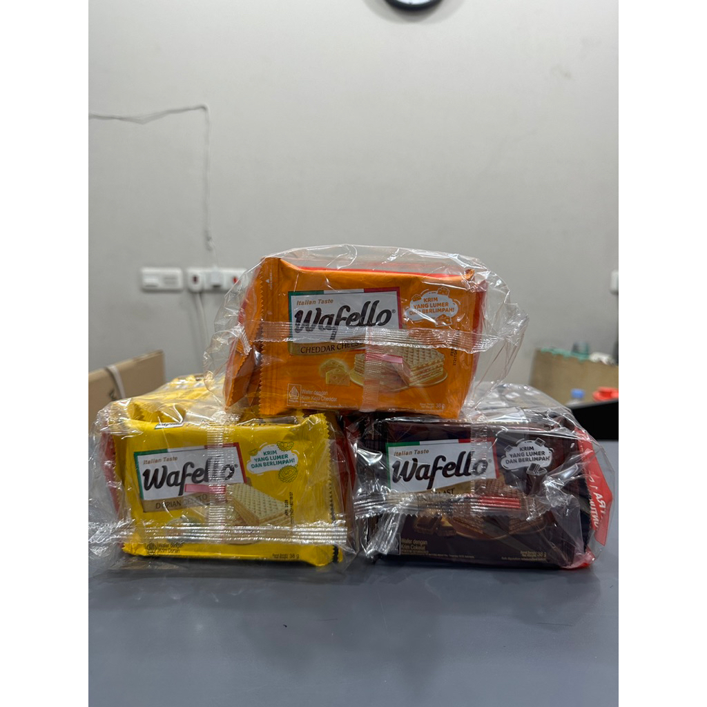 

PROMO ROMA WAFELLO WAFER COKLAT KEJU DURIAN HARGA PER SONG ISI 10 FREE 1