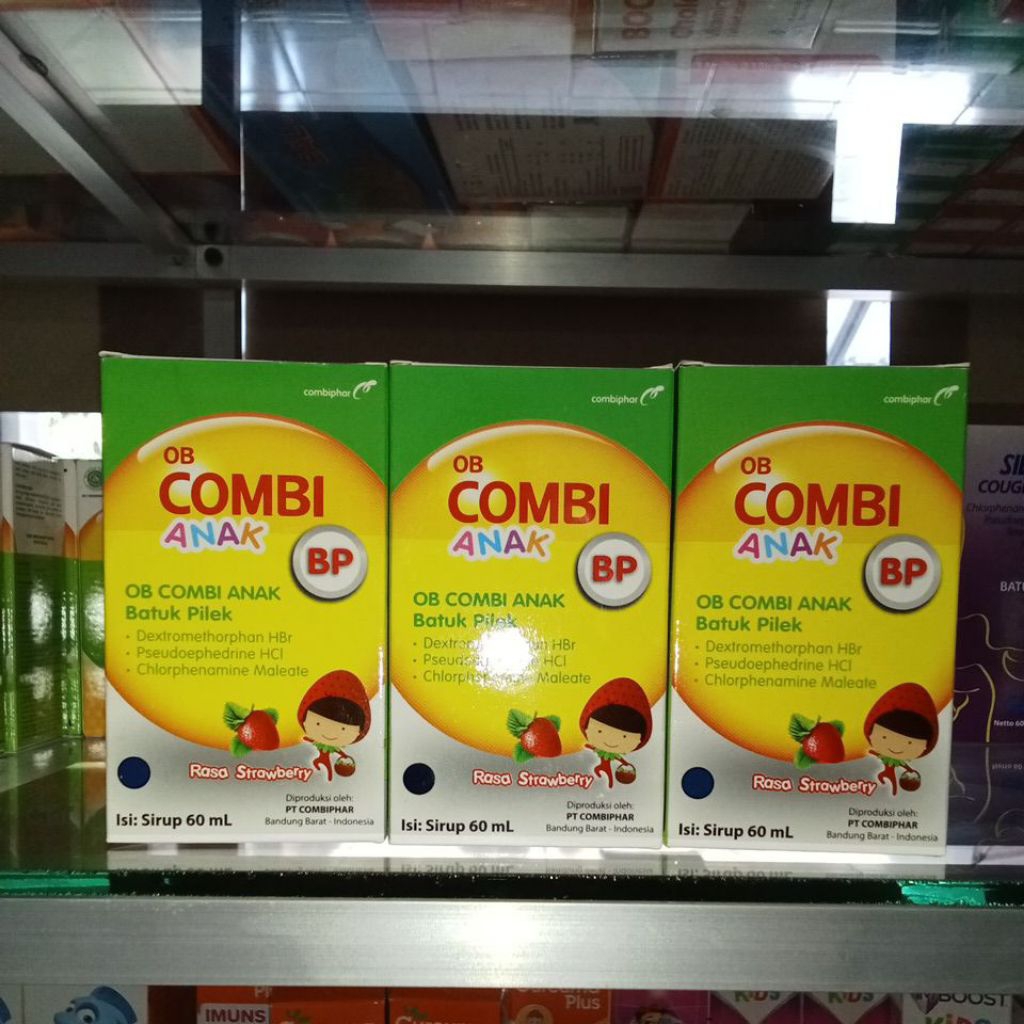 OB Combi batuk anak 60ml rasa Stroberi
